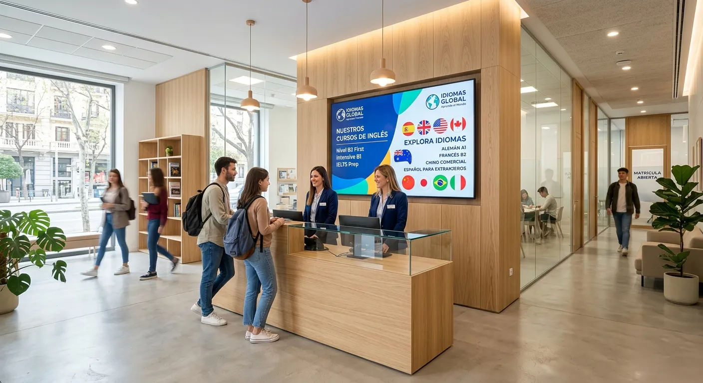 Cartelería Digital para Academias de Idiomas