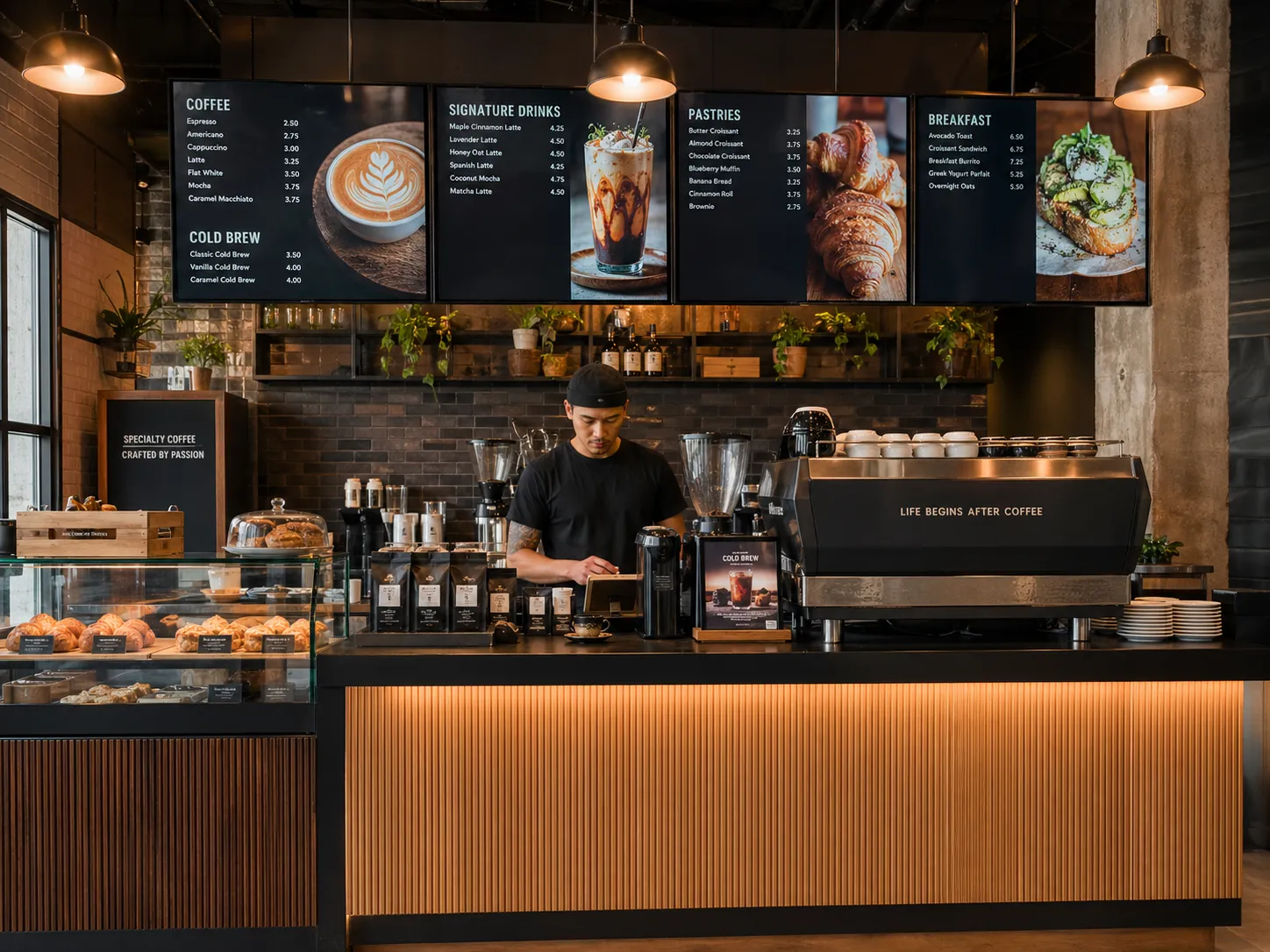 Cartelería Digital para Cafeterías