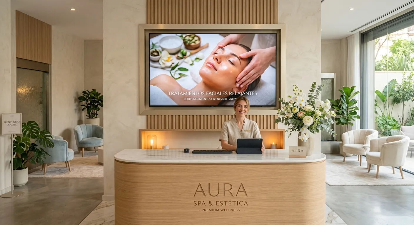 Cartelería Digital para Centros de Estética en Erriberabeitia