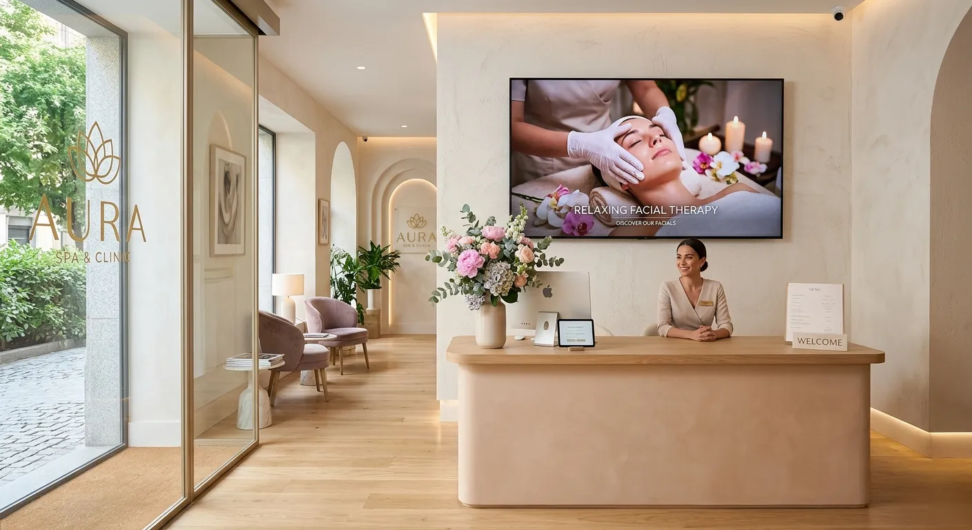 Cartelería Digital para Centros de Estética en Elburgo/Burgelu