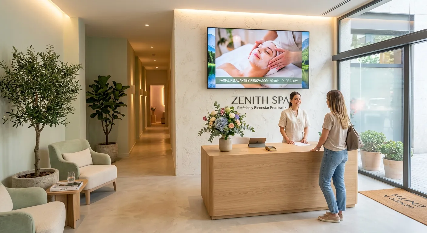 Cartelería Digital para Centros de Estética en Melilla