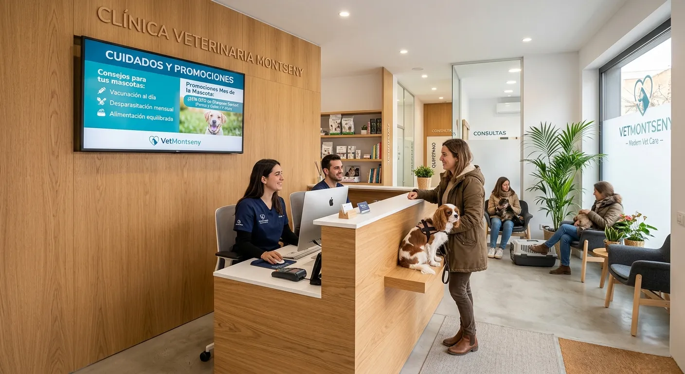 Cartelería Digital para Clínicas Veterinarias en Elburgo/Burgelu