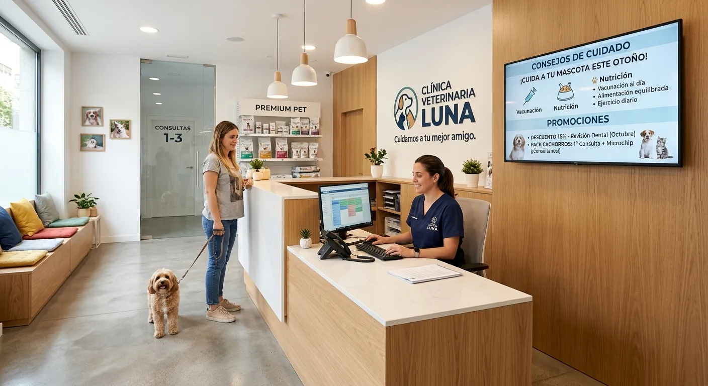 Cartelería Digital para Clínicas Veterinarias en Melilla