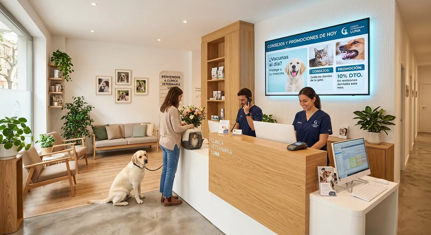 Cartelería Digital para Clínicas Veterinarias en Erriberabeitia