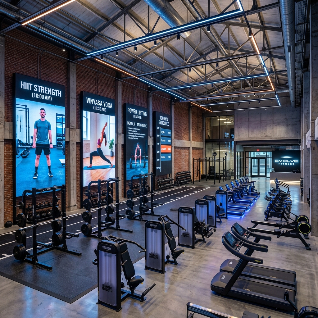 Cartelería Digital para Gimnasios en Elburgo/Burgelu