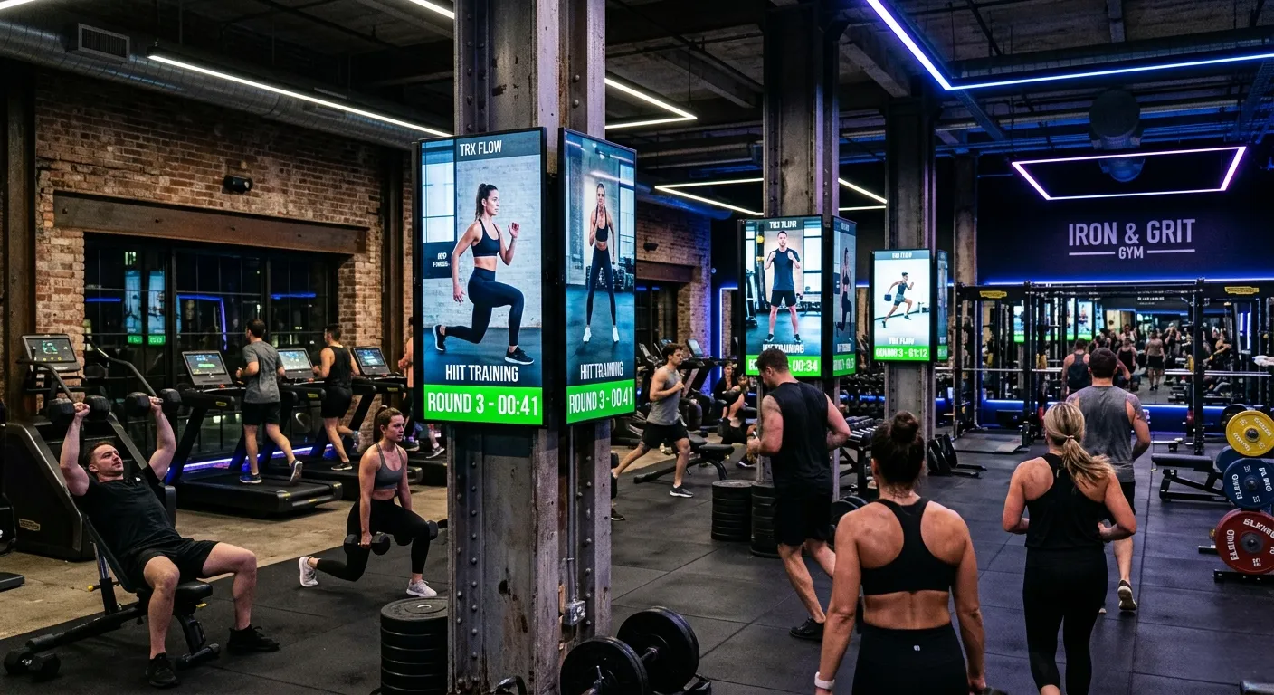 Cartelería Digital para Gimnasios