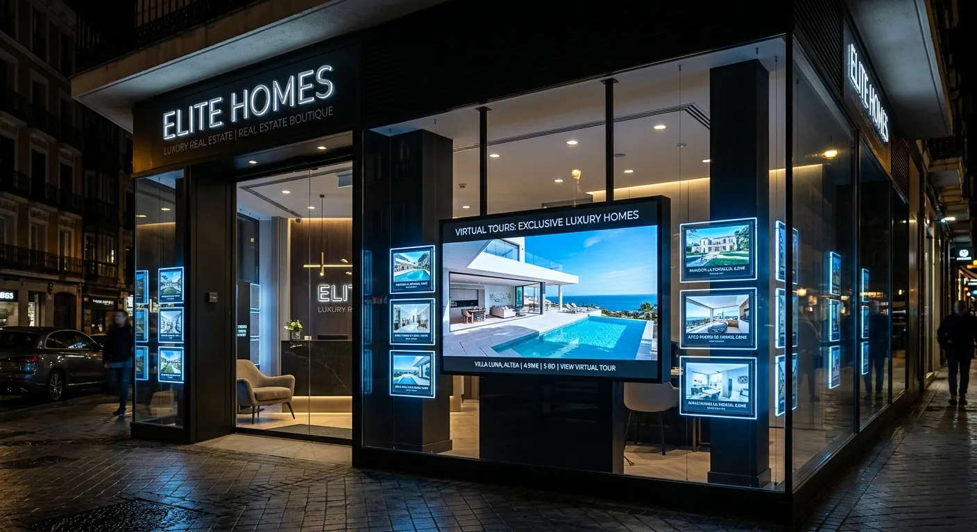 Cartelería Digital para Inmobiliarias en Elburgo/Burgelu