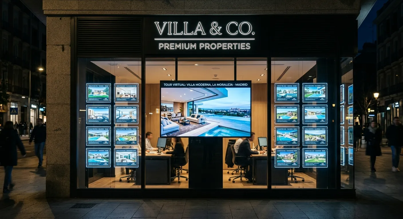 Cartelería Digital para Inmobiliarias en Melilla