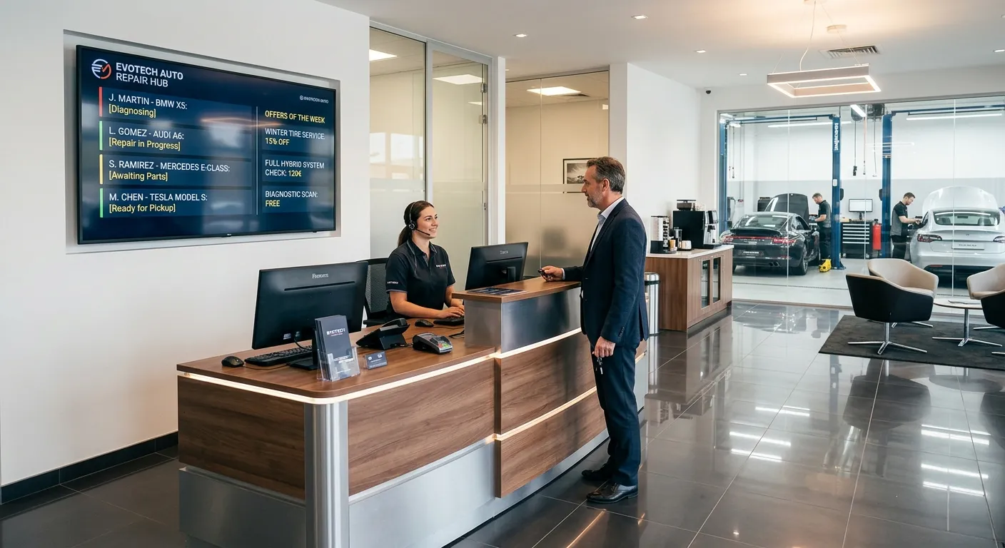 Cartelería Digital para Talleres Mecánicos en Melilla